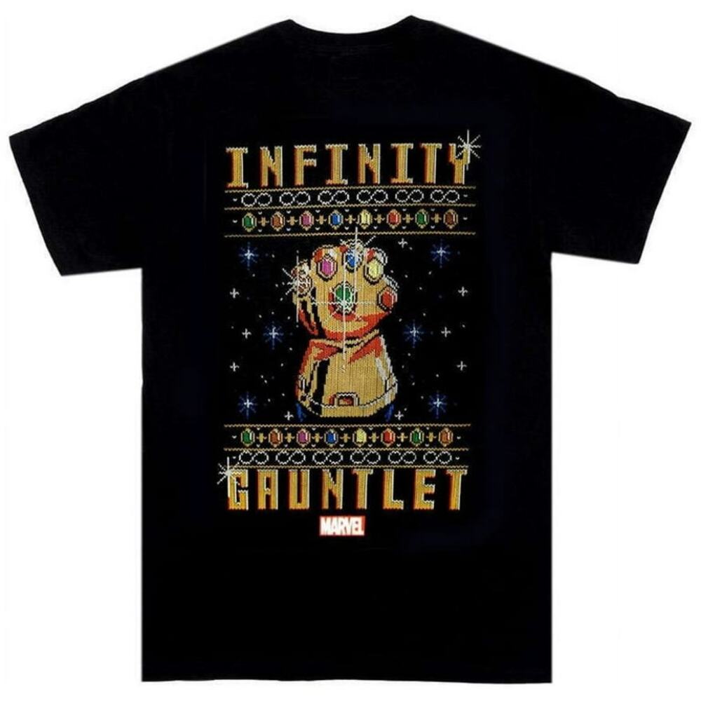 Funko POP! Tee Infinity War Gauntlet Holiday Marvel Collector Corps T-Shirt M